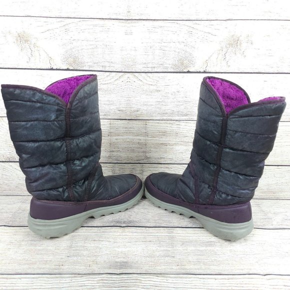 The North Face Girls Black Comfort Outdoor Mid-Calf Pull On Snow Boot Size US 5 - Picture 5 of 8